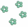 Holzblumen hellblau, 2cm, 12 Stk