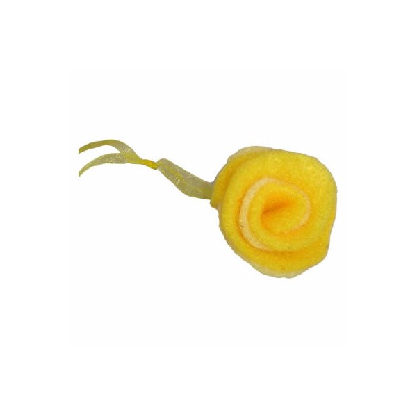 Filzblume 3cm, gelb