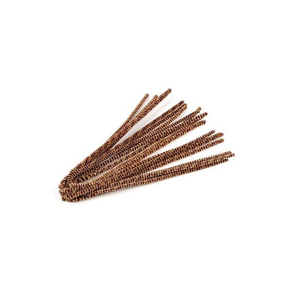 Pipe cleaners, 10 pces, light brown /brown