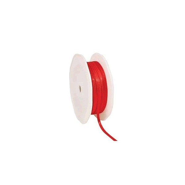 Ruban satin rouge, 3mm/10m