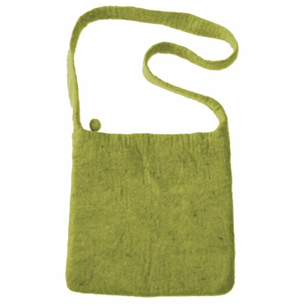 Felt shoulderbag, olive