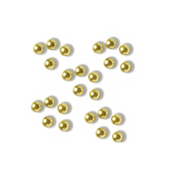 Half pearls, Ø5mm, gold