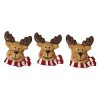 Resin decoration, deer, 2cm, 6 pcs