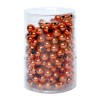Decoration beads, 8mm, 75g, copper