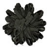 Rosette Alcantara, negro, 3cm, 1 pza