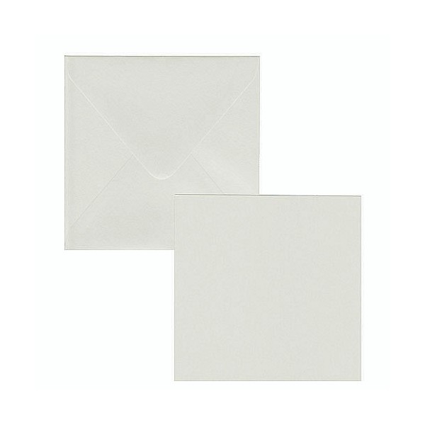 Set 6 cards and envelopes, metallic grey