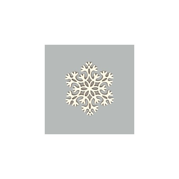 Wooden Snowflake 10cm