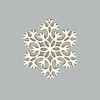 Wooden Snowflake 10cm