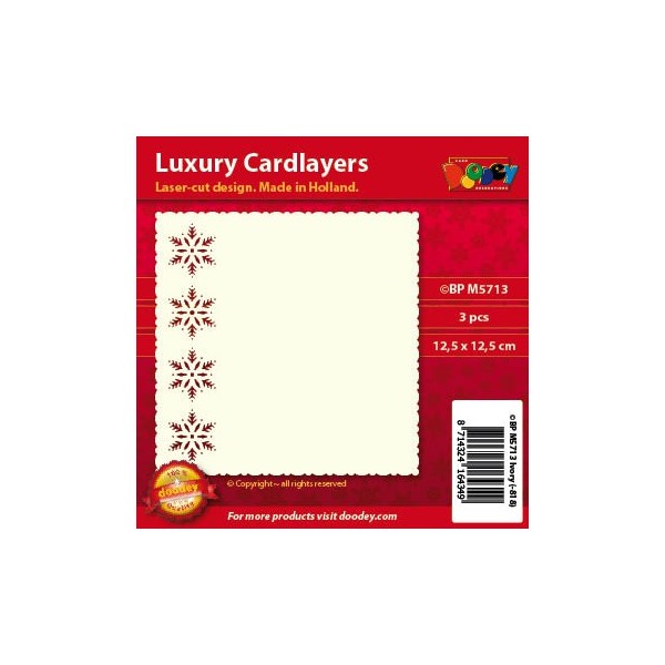 Luxury Cardlayers, Snowflake, 3 pcs