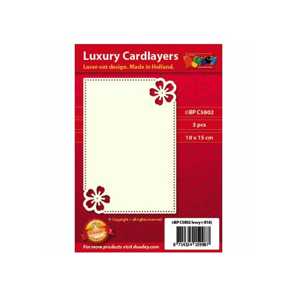 Luxury Cardlayers, Flower, 3 pcs