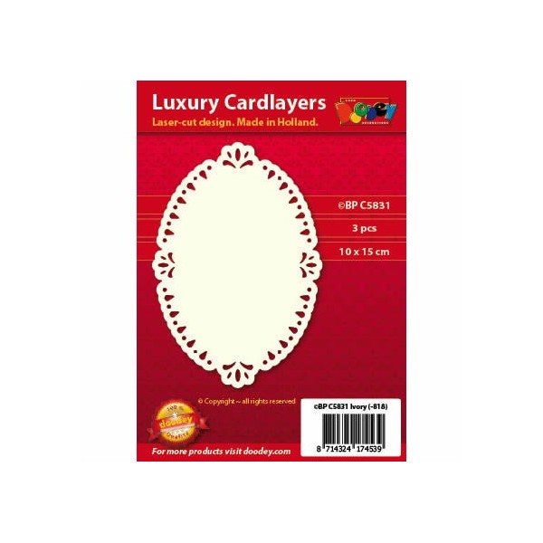 Luxury Cardlayers, Oval, 3 pcs