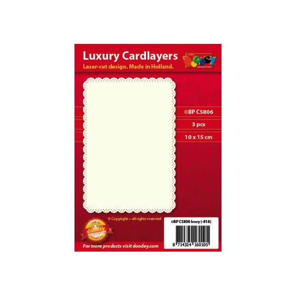 Luxury Cardlayers, Rectangle, 3 pcs