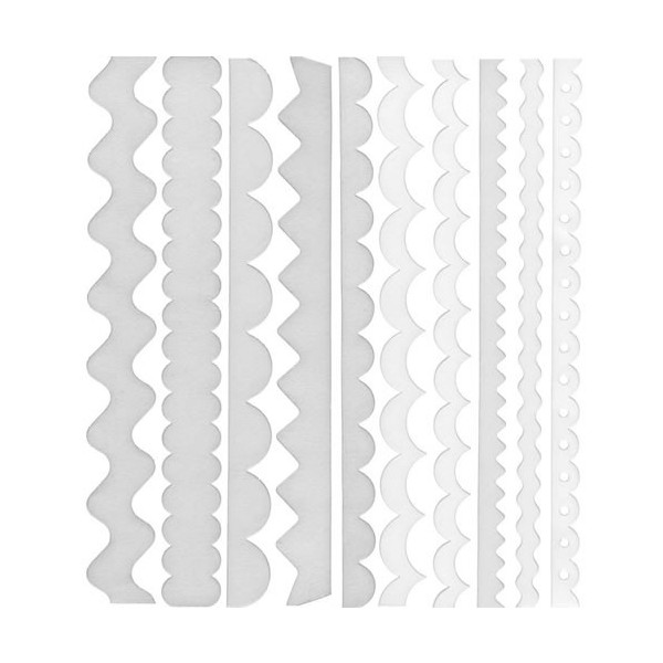 Bazzill Just the edge - Paper Ribbon blanco Avalanche