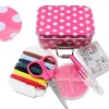 Tin sewing kit 6x8cm, pink