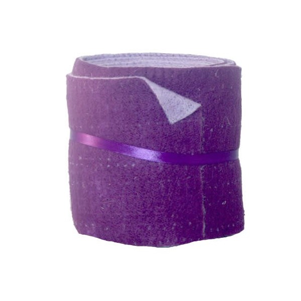 Feutrine bicolore, violet/lilas, 15x50cm