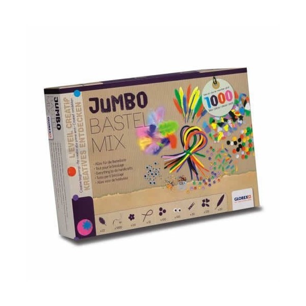 Jumbo-Bastel-Mix, 1000 piezas