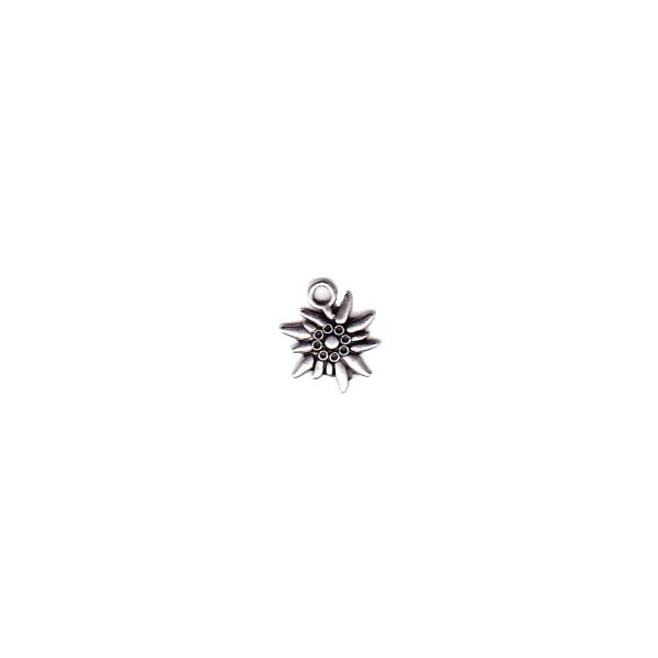 Hanging edelweiss, 13mm, colour silver, 1 pce