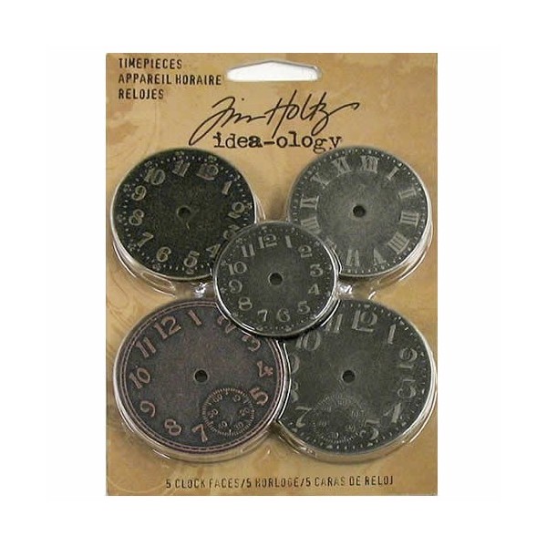 Tim Holtz - Cadrans d'horloge en métal