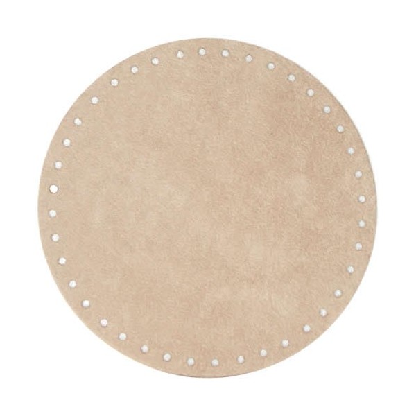 Alcantara Boden rund Ø18cm, beige