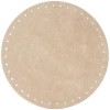 Alcantara Boden rund Ø18cm, beige