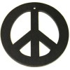 Hanging Peace and Love, black howlite, 15mm, 4 pcs