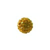 Shamballa Style Perlen, 10mm, Topas, 4 Stk