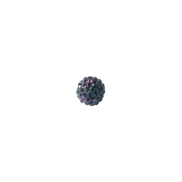 Shamballa Style Beads, 10mm, amethyst, 4 pcs