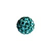 Bolas cristalinas de Shamballa, 10mm, aquamarine, 4 pzas