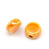 Kermikflachperlen Ø12x7mm, orange, 5 Stk