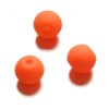 Neon beads Ø10mm, 10 pcs, naranja