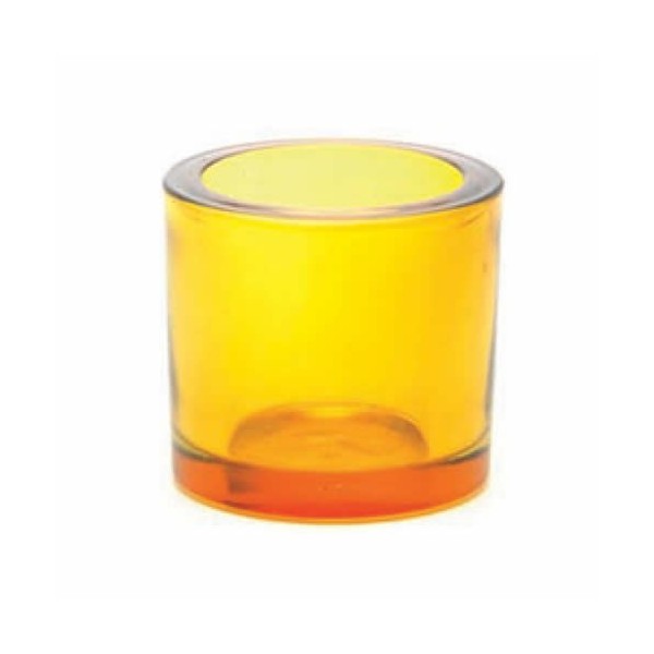 Candle jar, Ø65mm orange