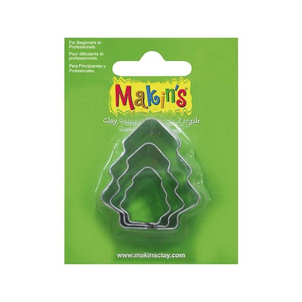 Makin's - Corta formas arbol, 3 pzas