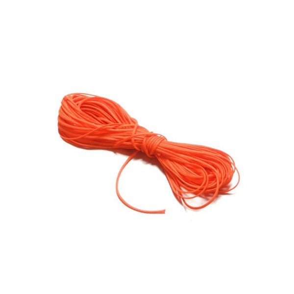 Cordón de poliéster, 0,8mm/5m, naranja neon