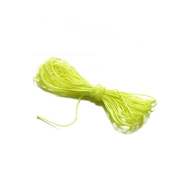 Cordón de poliéster, 0,8mm/5m, amarillo neon