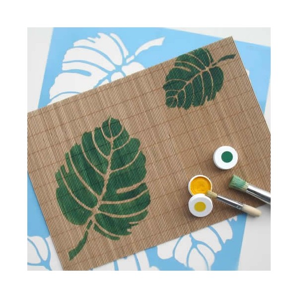 Jumbo Stencil leaves