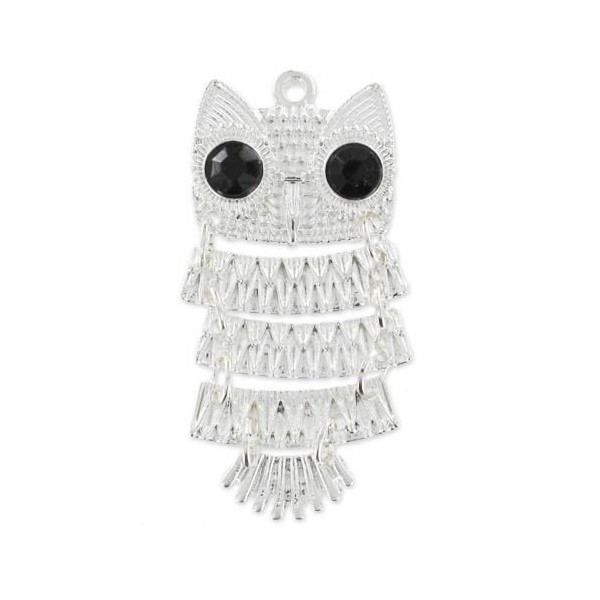 Articulated Owl pendant, 45mm, 1 pce