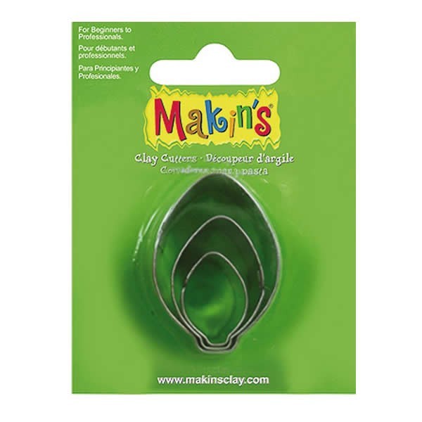 Makin's - Ausstecher Set Blatt, 3 Stk