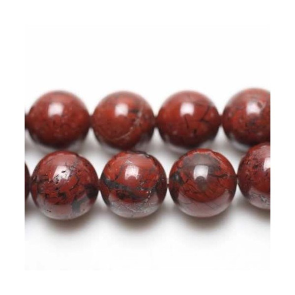 Poppy Jasper, Ø6mm, 30 pcs