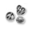 Charms Peace, 1cm, color plata