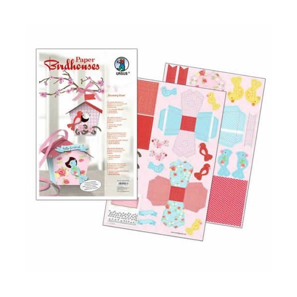 Ursus - Paper Birdhouses kit Blooming Rose