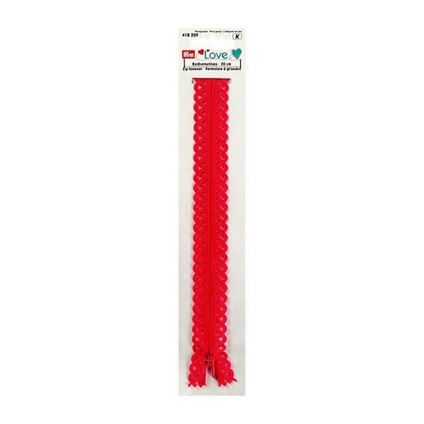 Prym Love - Reissverschluss 20cm rot