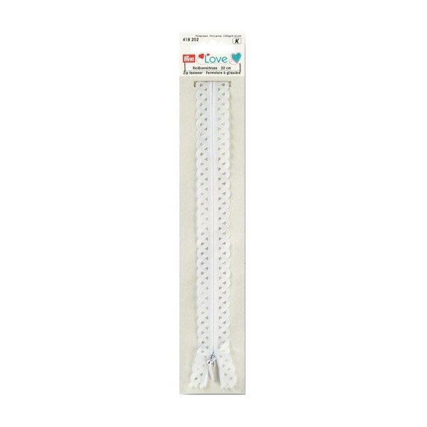 Prym Love - Cremallera 20cm blanco