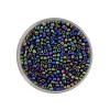 Mix of rocailles dark blue AB 2.6mm, 17g