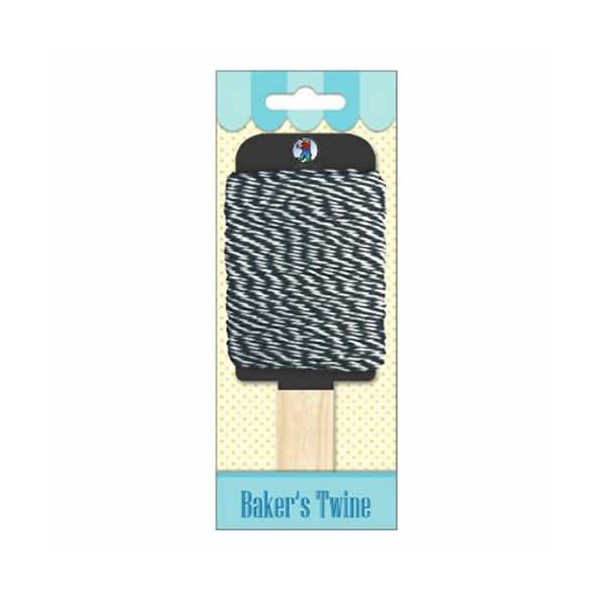 Baker's twine, black-white, 15m