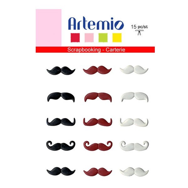 Artemio Brads - Bigote 20mm, 15 pz