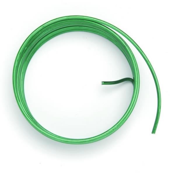 Alu wire, Ø 2mm/2m, green
