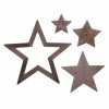 Metallic Stars, rust,  1.4-4cm, 40 pcs