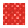 Plaque de feutrine imprimée, 1mm, 30x30cm, rouge à pois