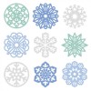 Felt ornaments Snowflakes