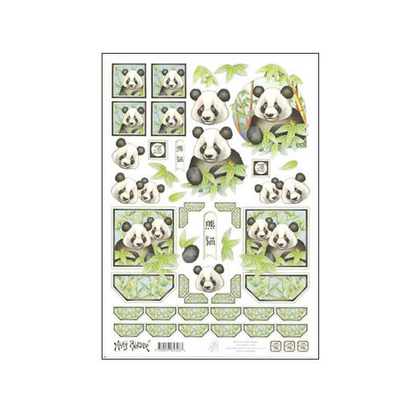 Marij Rahder - Patterned sheet Panda